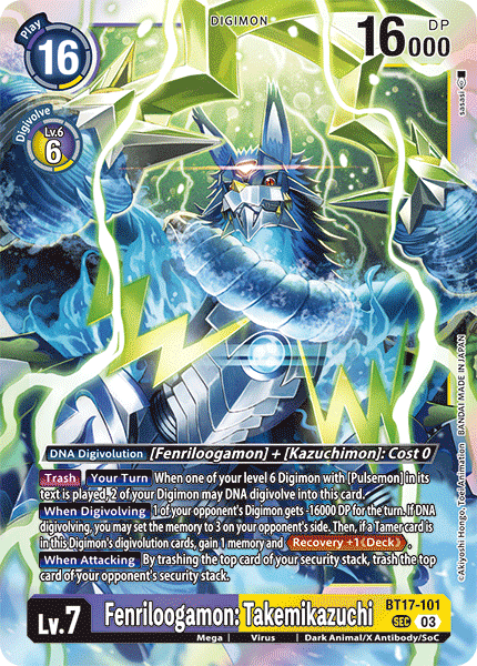 BT17-101 Fenriloogamon: Takemikazuchi